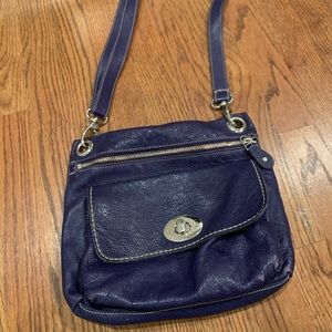 Roots leather crossbody bag